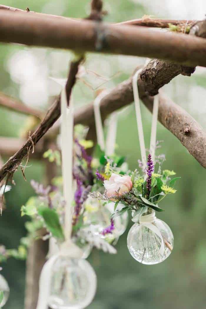 Delicate Arrangements Dangle From Branches