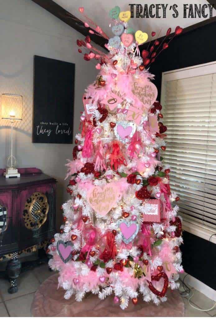 Celebrate Valentine’s Day with a Colorful Pink Tree