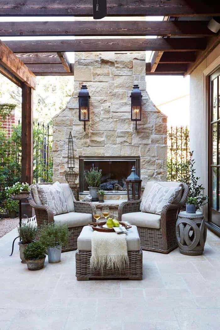 Build a Traditional Stone Fireplace