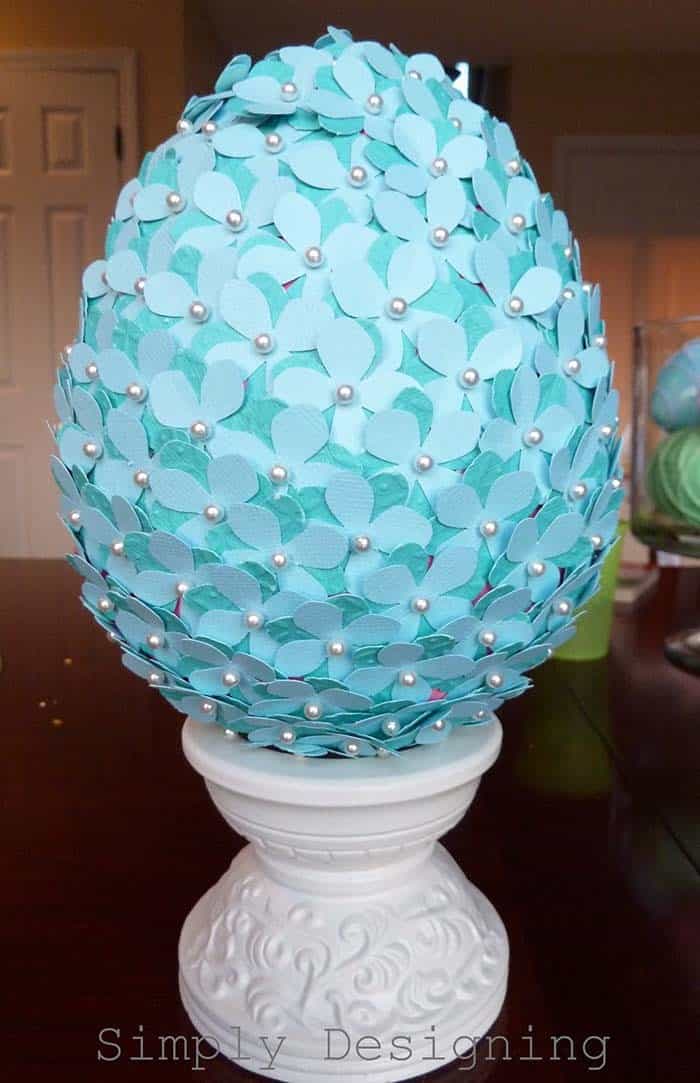 Elevate Your Easter Decor with a Flower-Crafted Egg