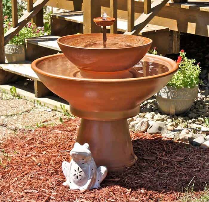 Create a Water Feature with Stacked Flower Pots