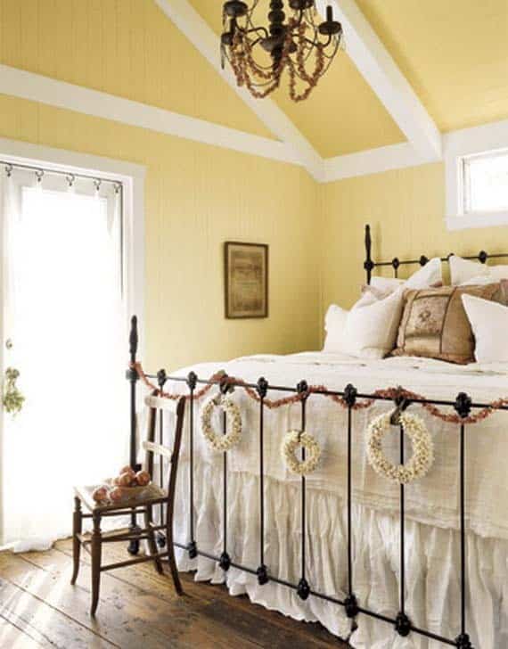 Add Holiday Swag To A Metal Bedframe