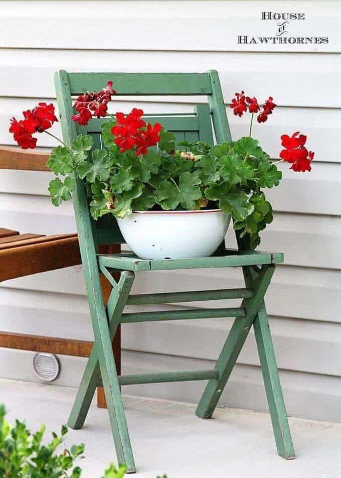 Bring Timeless Charm with Geraniums in an Old Porcelain Bowl