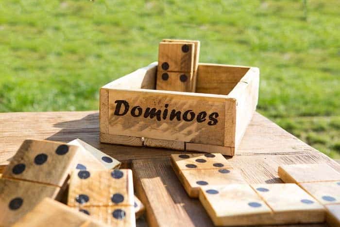 DIY Pallet Dominoes Set for Outdoor Fun