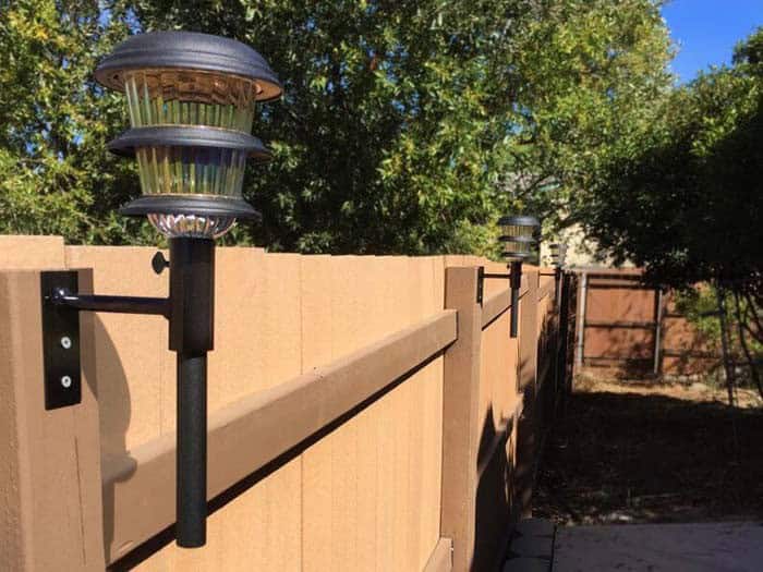 Imitate Electric Fence Lights Using Solar Lighting