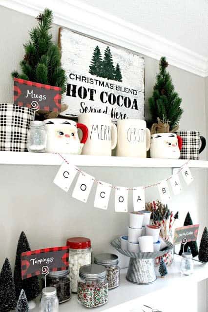 Transform Your Kitchen Nook into an Elegant Hot Cocoa Bar