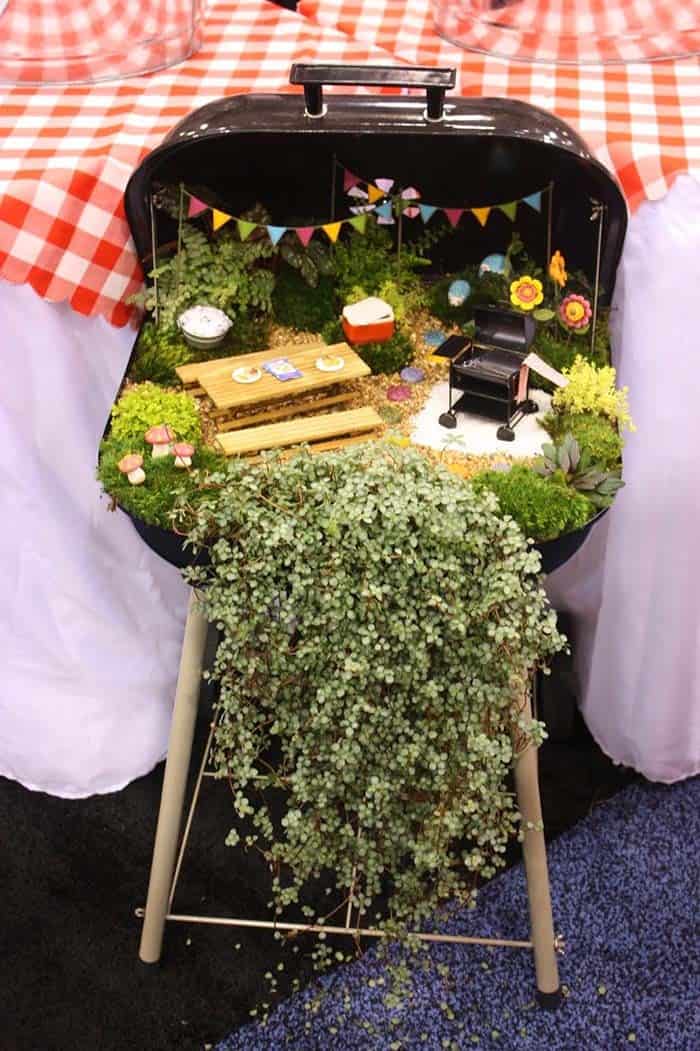 Transform a Barbecue Grill into an Alluring Fairy Garden