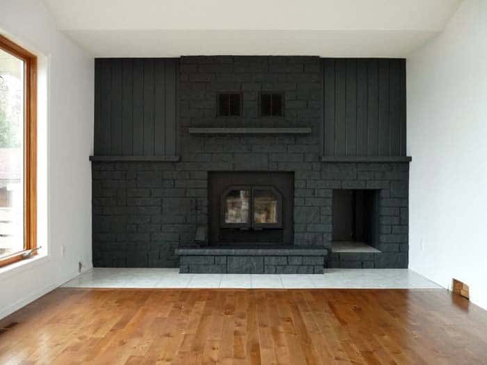 Make Your Fireplace a Bold Focal Point with Dark Gray