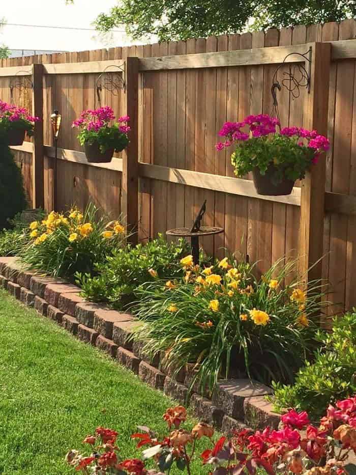 Transform Your Fence with Hanging Flower Planters