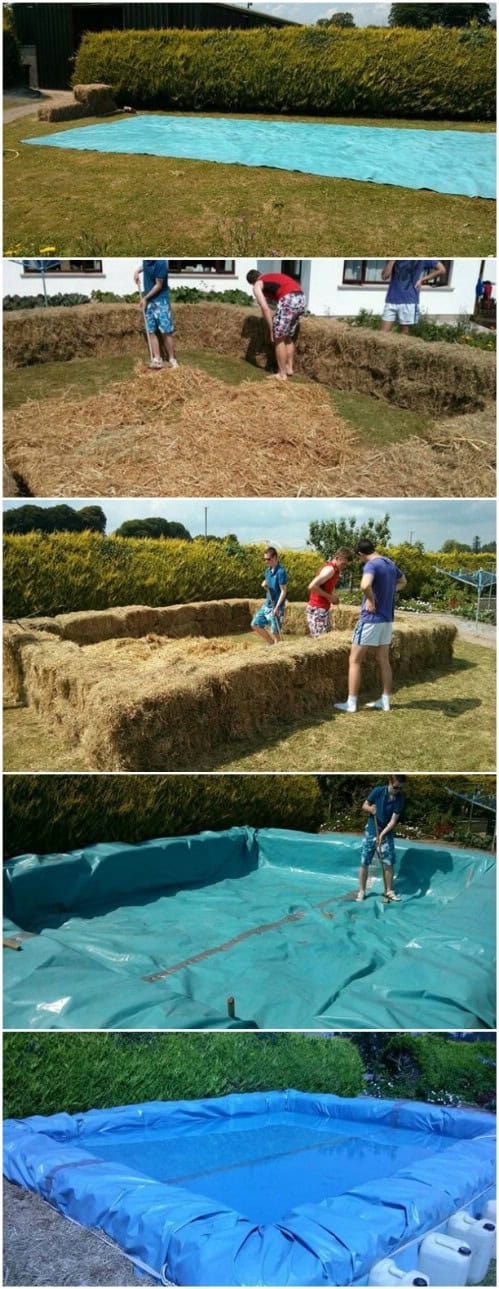 Hay Bale Pool Border