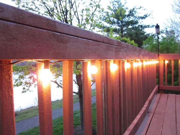 Transform Your Deck with Bulb String Lights