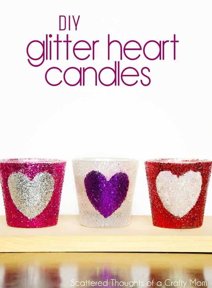 Show Your Love with Glitter Candles