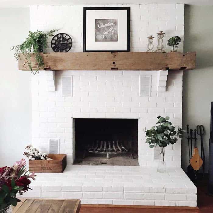 Transform a Weathered Timber into a Cozy Fireplace Mantle