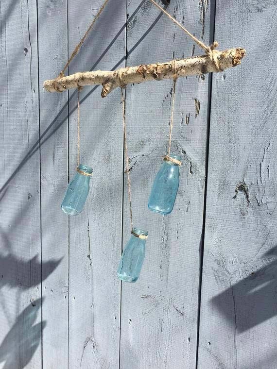 Decorate with Rustic Hanging Bottle Vases