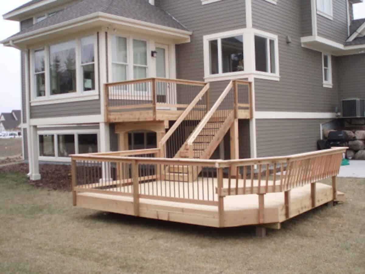 Tiered Deck From Wood