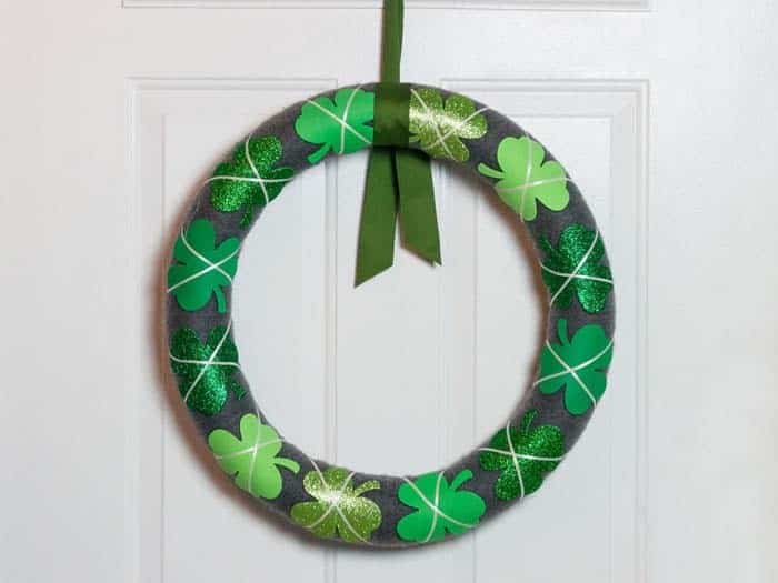 Repurpose a Pool Noodle into a St. Patrick’s Day Wreath