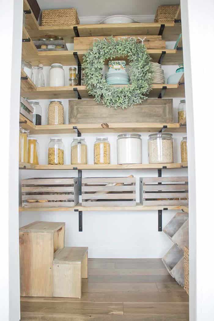 Ultimate Gorgeous Pantry Shelves