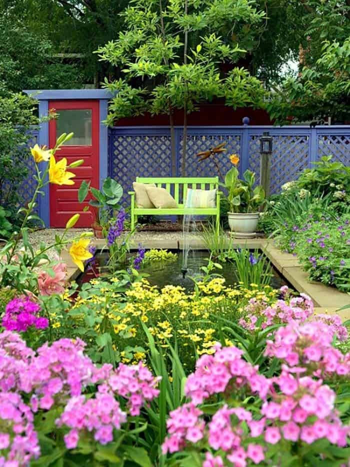 Colorful Flower Pond