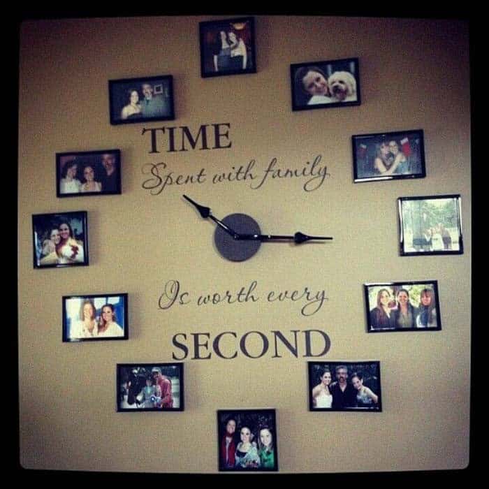 Create Family Memories with a Personalized Photo Wall Clock