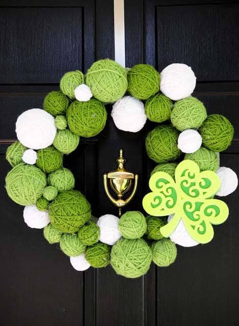 Get Creative with a DIY Saint Patrick’s Day Yarn Wreath