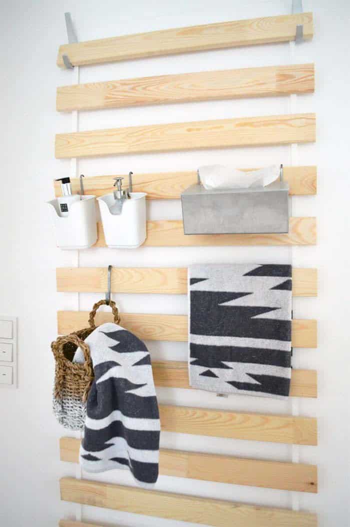 Vertical Bed Frame Storage Hanger