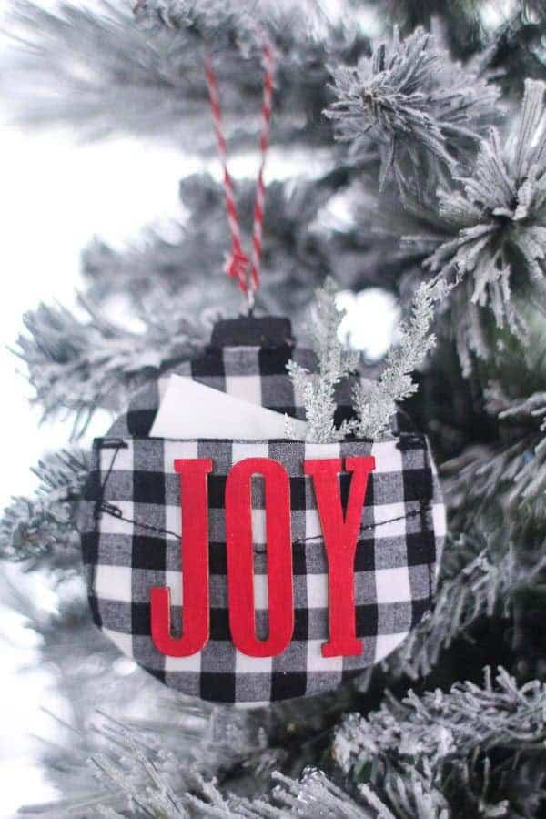 Create a Buffalo Check Joy Ornament