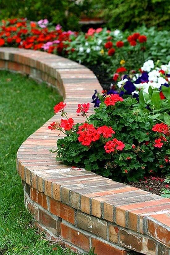 Make a Statement with a Stunning Raised Brick Flower Bed