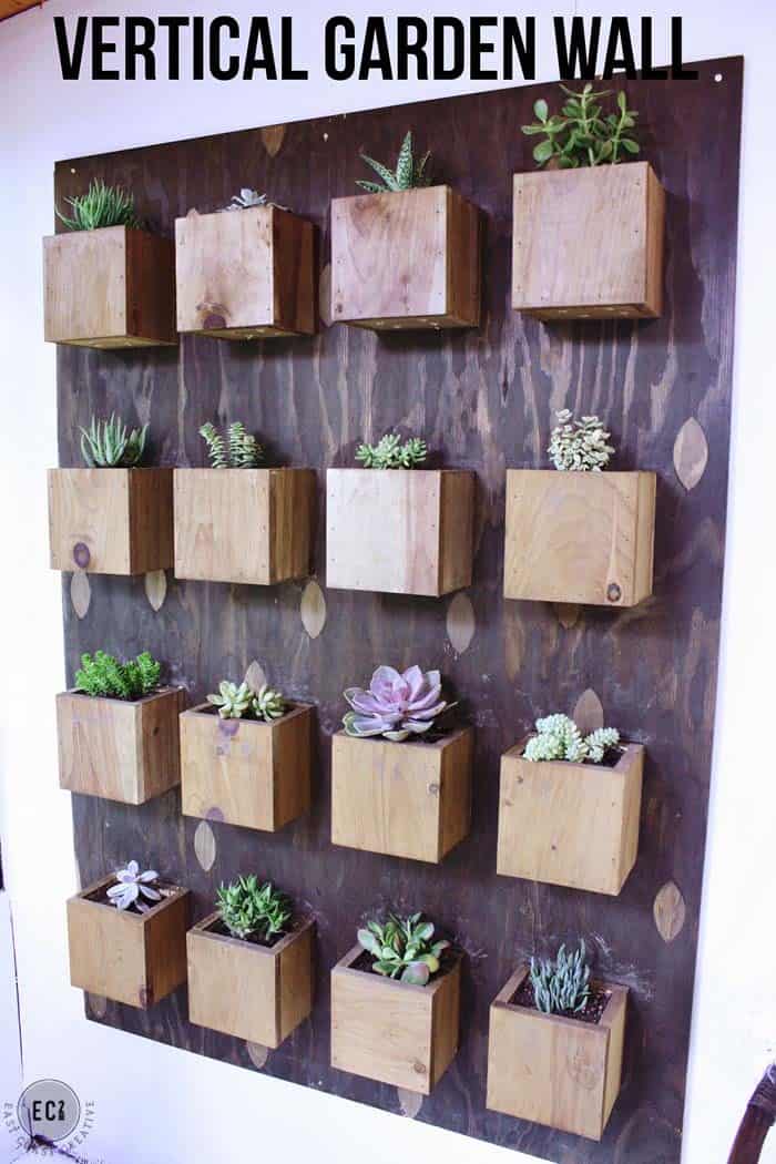 Contemporary Wood Box Planter