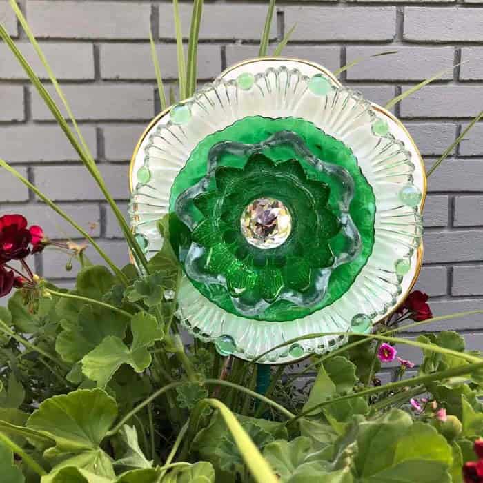 Upcycle Kitchen Items into a Garden Work of Art