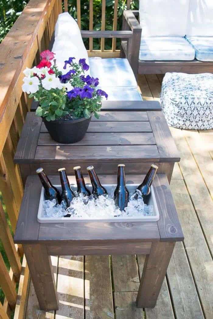 Enjoy Entertainment with a Table with Built-in Ice Bucket