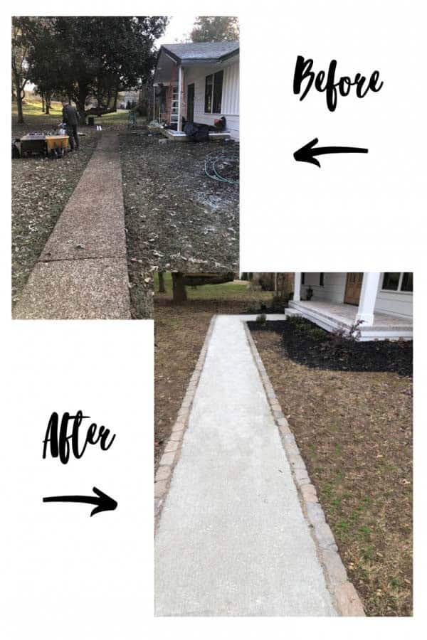 DIY Paver Walkway Makeover