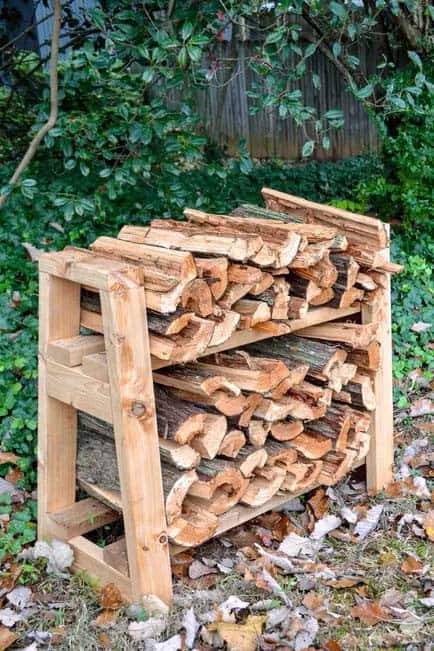 Small Firewood Rack From Two-by-Fours