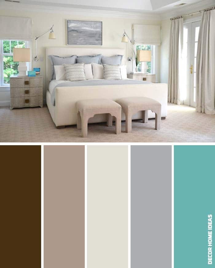 Brown, Gray, and Turquoise