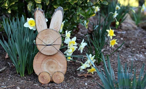 Enhance Your Garden with a Wooden Easter Bunny