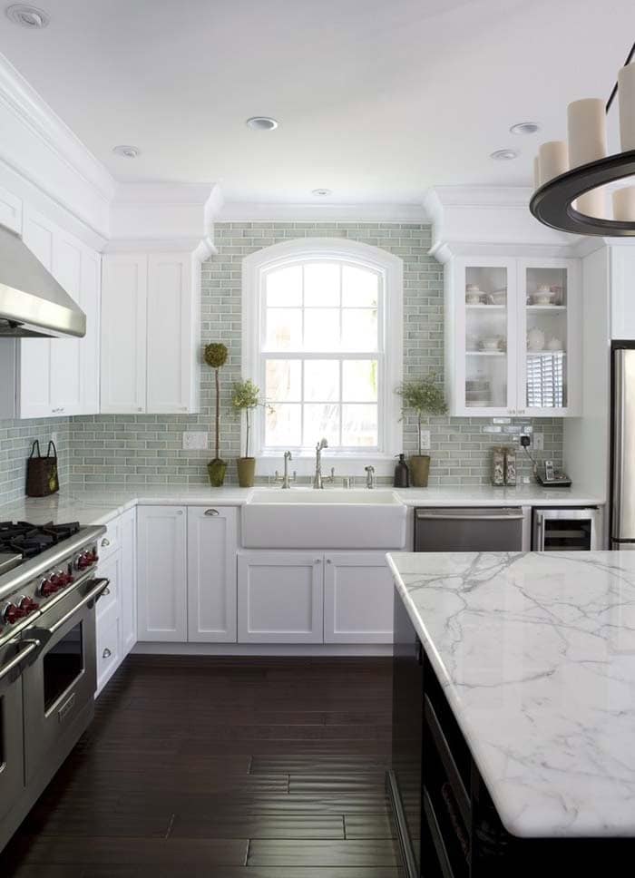 Greenish Gray Subway Tiles