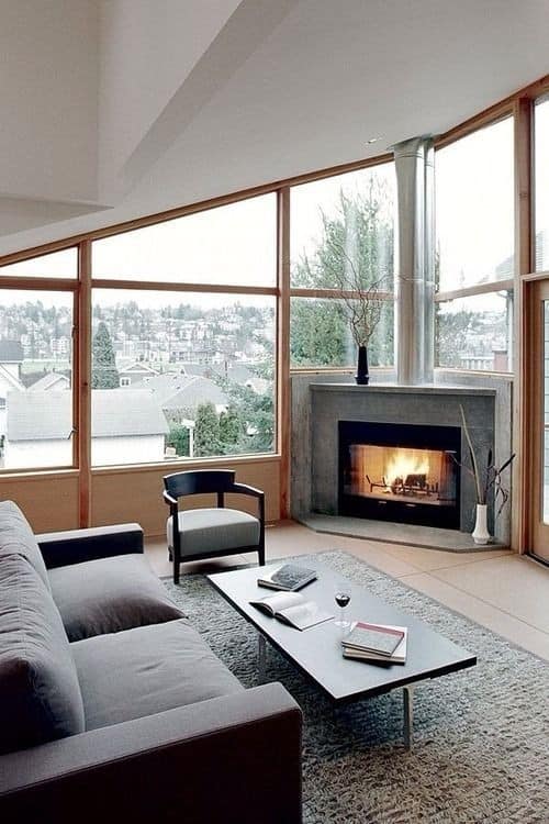 Maximize Your Small Living Room with an Elegant Fireplace