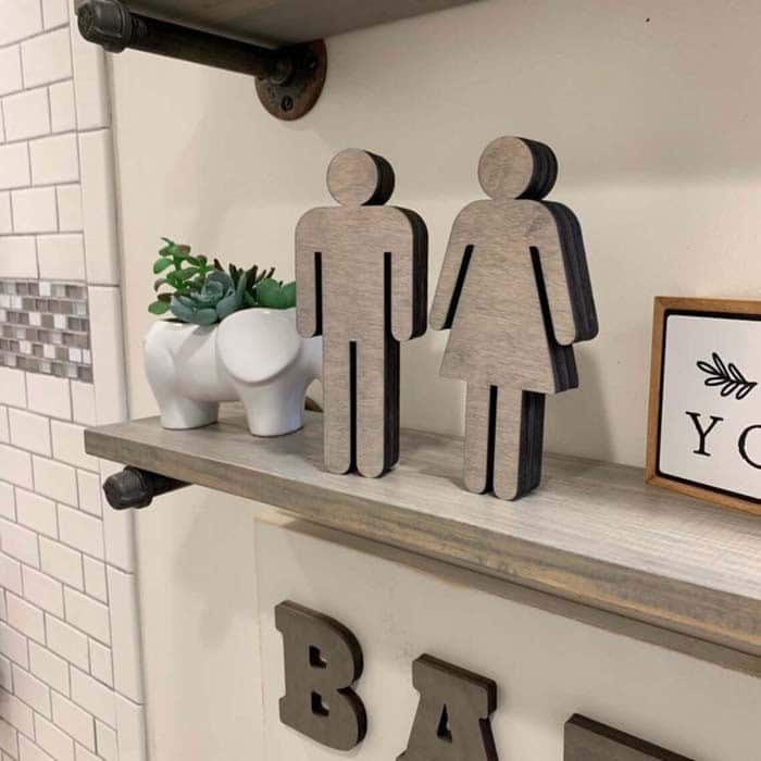 Public Restroom Character Decorations