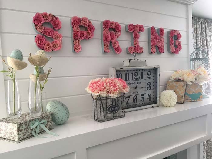 Create a Floral Monogram with Paper Mache Letters