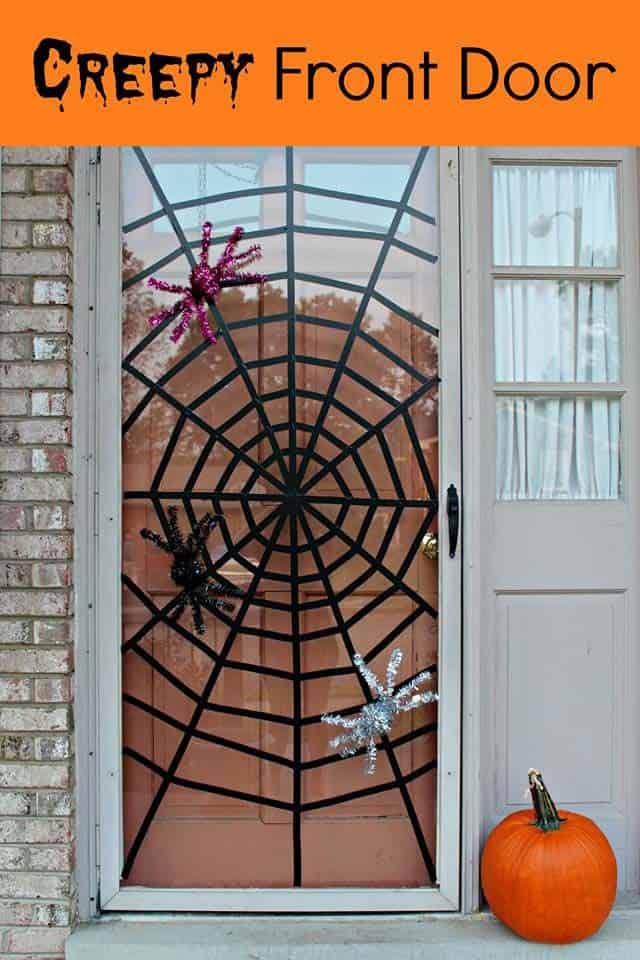 Triple-Creepy Front Door Decor