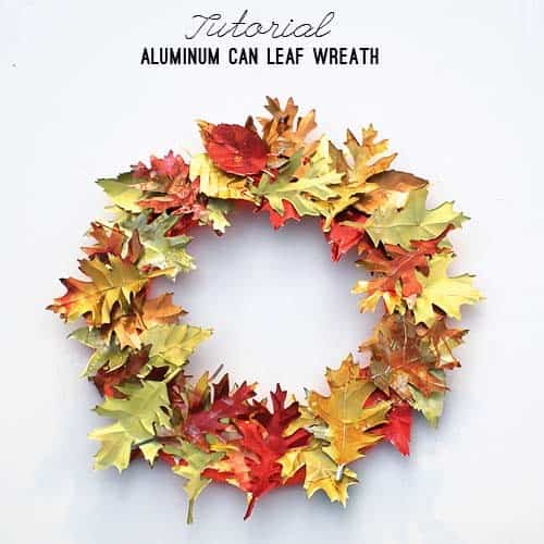 Make a Statement with an Aluminum Can Leaf Wreath