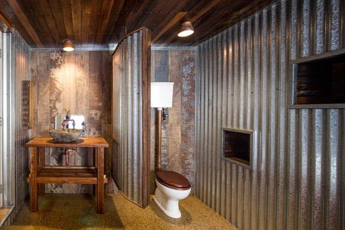 Rustic Industrial Bathroom Idea