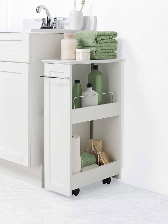 Movable And Slim Shelf Unit