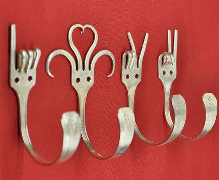 Create Unique Coat Hangers with Forks