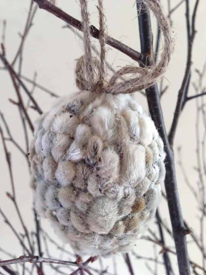 Fluffy Catkin Egg Décor