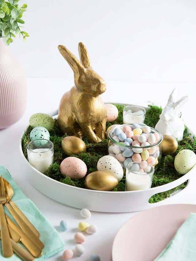 Make an Easter Bunny Centerpiece