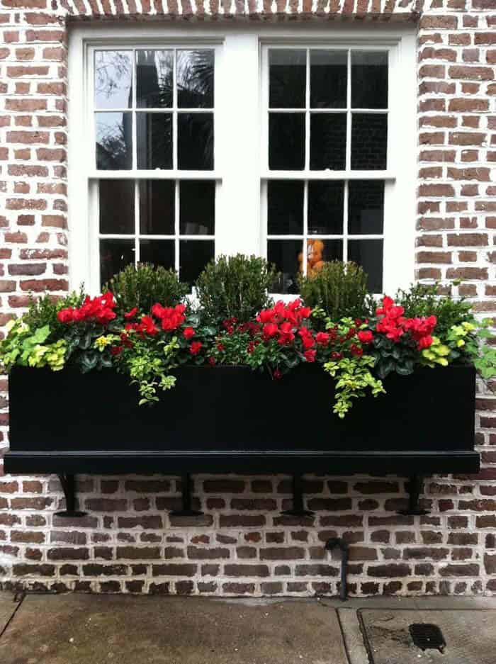 Add Contrast and Depth with Black Window Planters