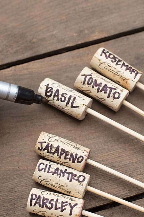 Fast Wine Cork Garden Marker Project