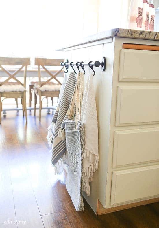 Utilize Countertop Space with a Towel Side Hanger