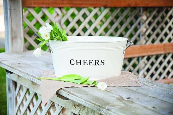 Upcycle a Metal Tub into a Flower and Beer Storage