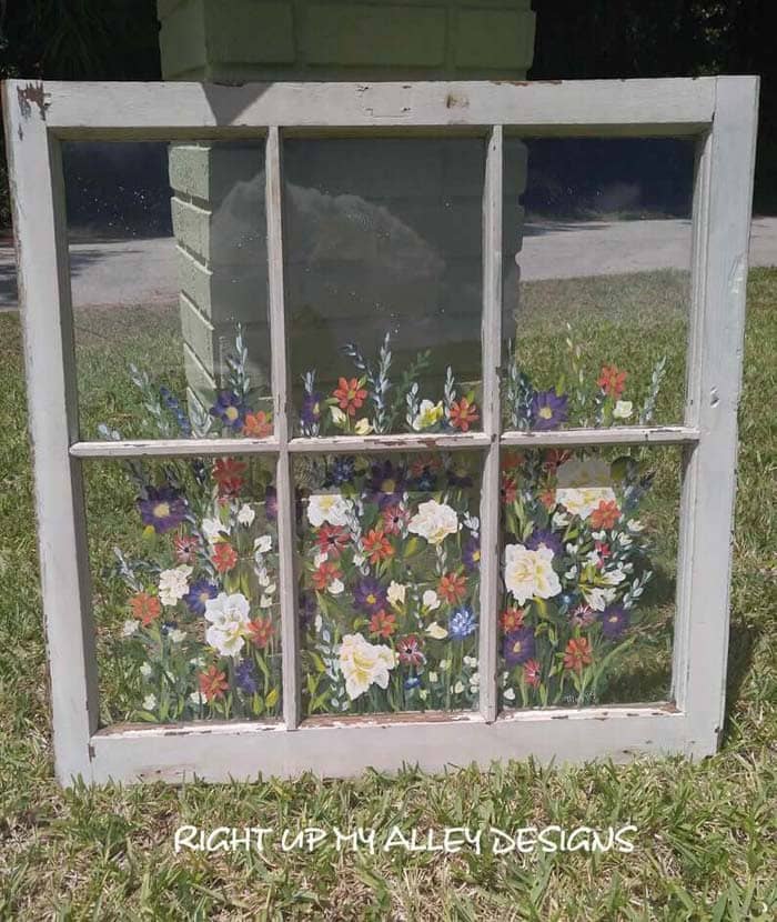 Make a Rustic-Style Glass Art Piece using an Old Window